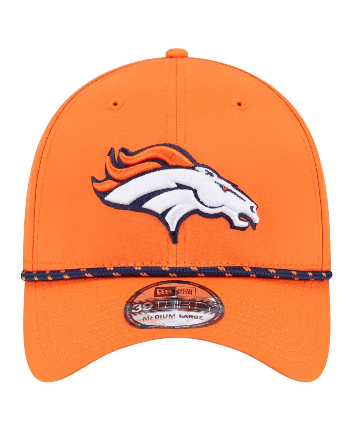 New Era Men's Orange Denver Broncos Perforated 39THIRTY Flex Hat