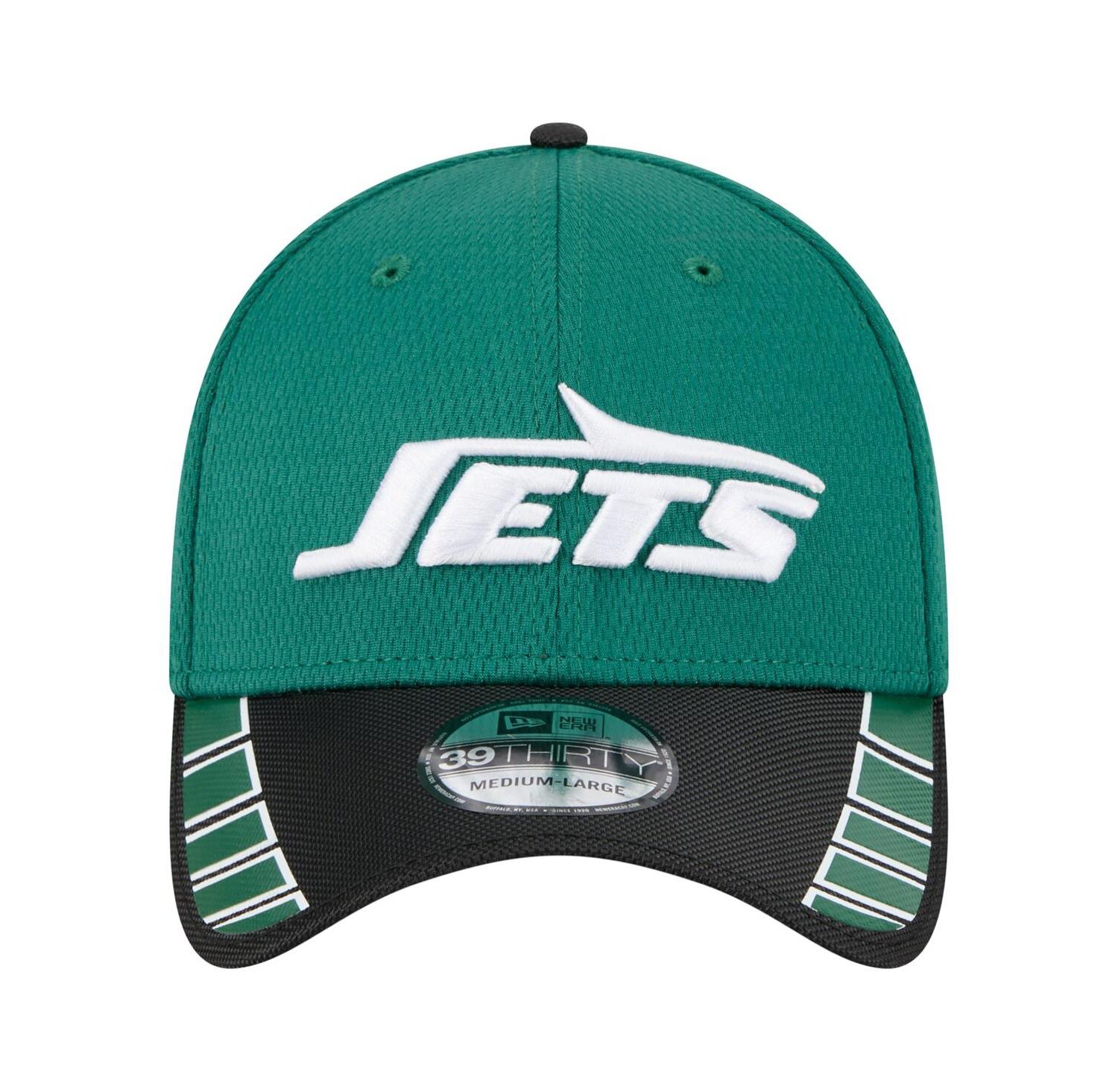 Men's Green New York Jets Visor Hit 39THIRTY Flex Hat