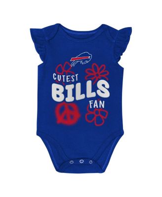 Baby Girls 2-Piece Buffalo Bills The Sunshine Bodysuit Set