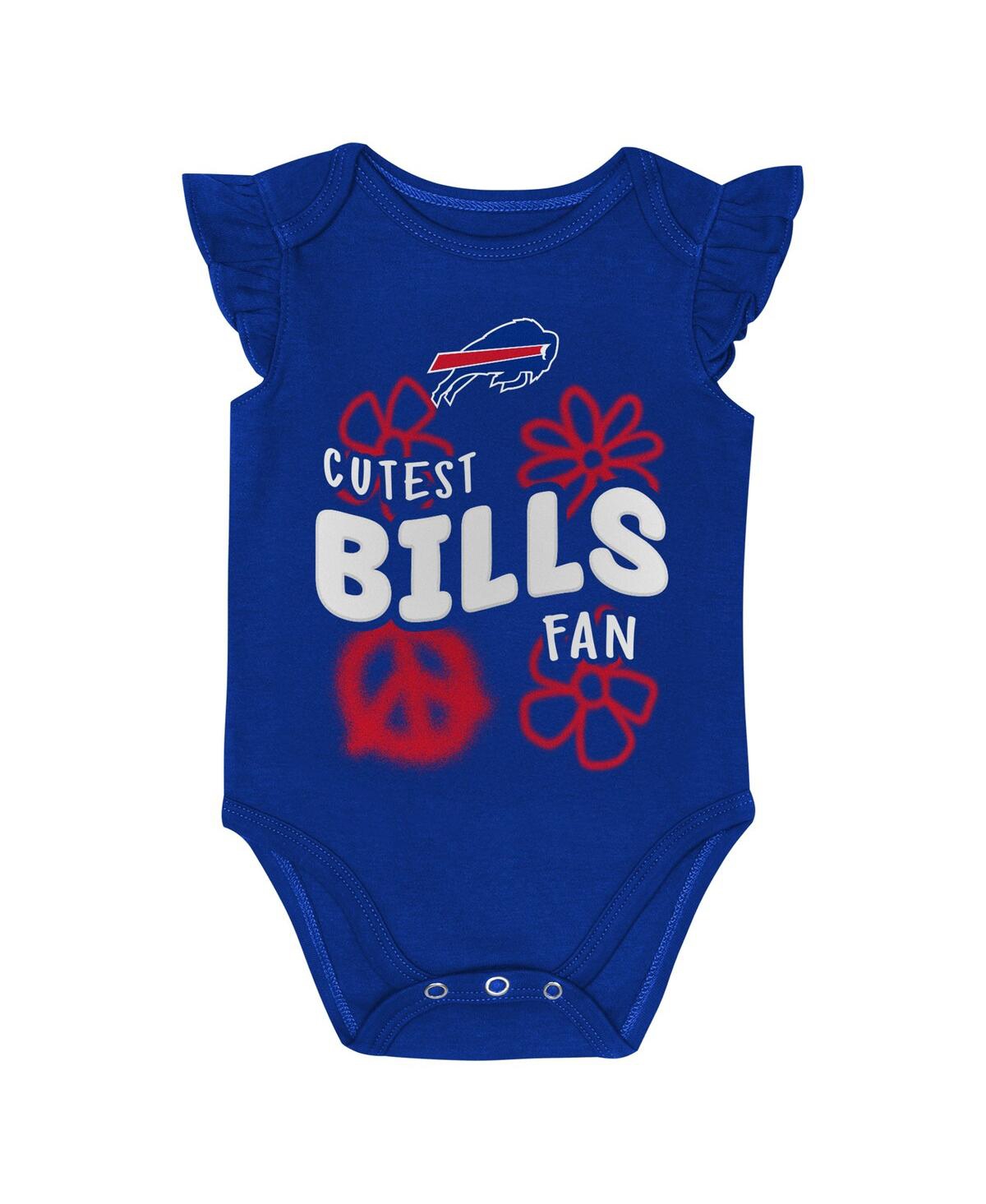 Outerstuff Baby Girls 2-piece Buffalo Bills The Sunshine Bodysuit Set In Red