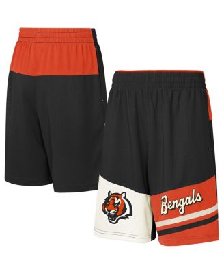 Outerstuff - Big Boys and Girls Black Cincinnati Bengals Fandemonium Mesh Shorts
