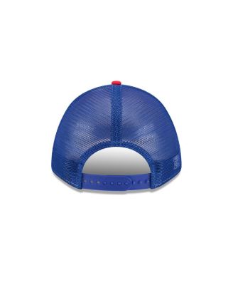 Men's Red Buffalo Bills Linear A-Frame 9FORTY Adjustable Hat