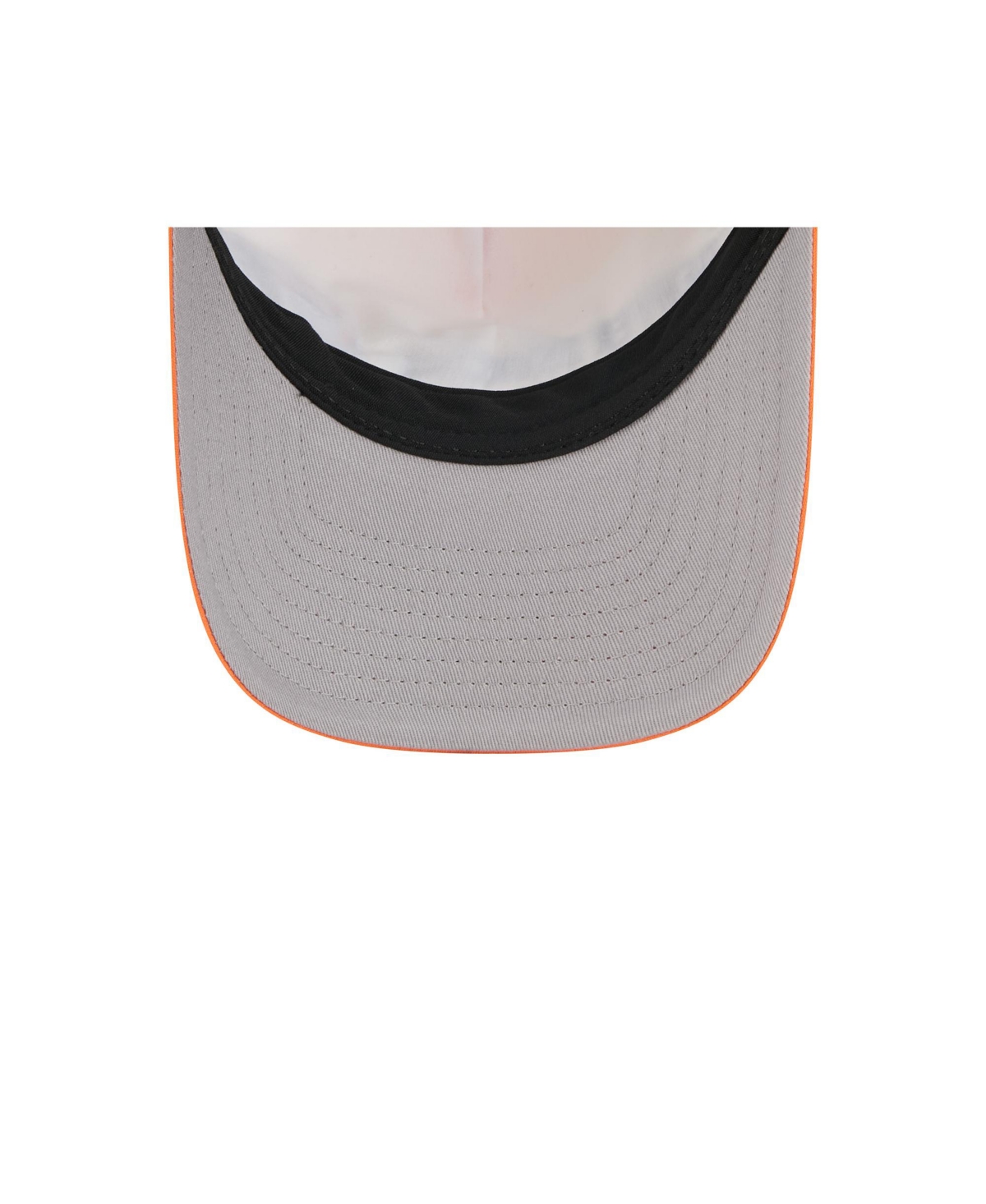 New Era Men's Orange Denver Broncos Linear A-Frame 9FORTY Adjustable Hat