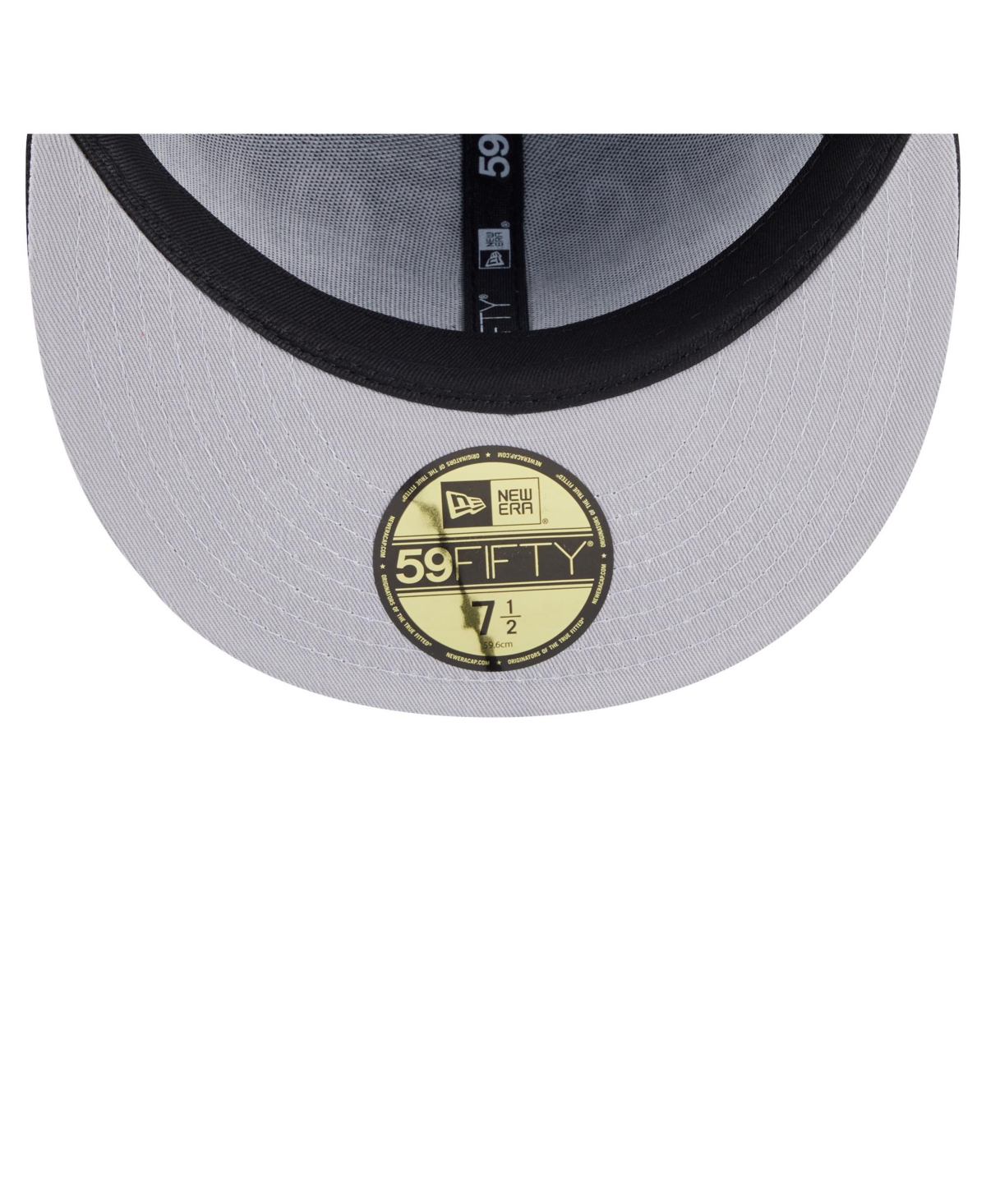 New Era Men's Black Las Vegas Raiders Oversized 59fifty Fitted Hat In Black
