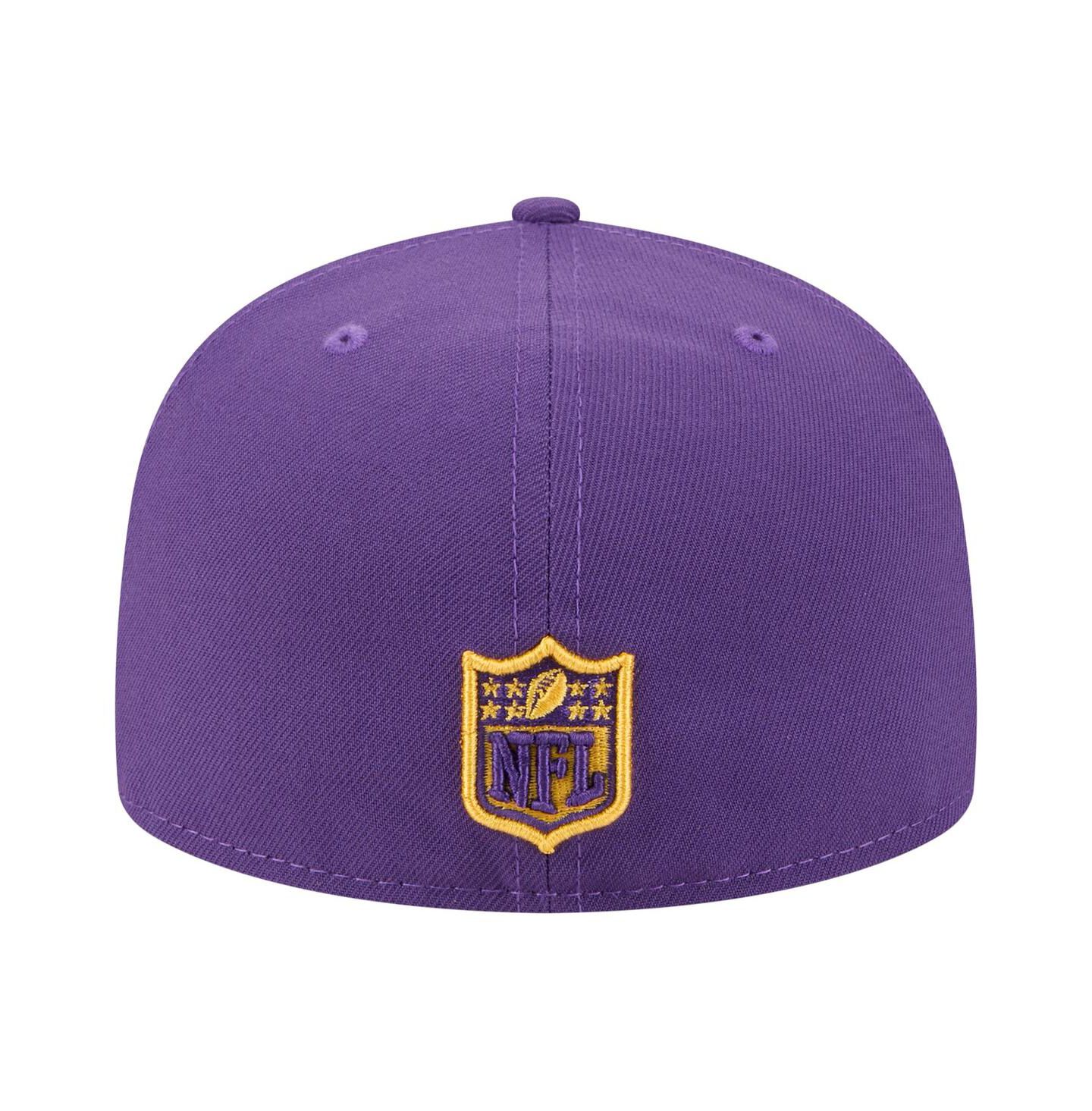 Мужская кепка New Era Purple Minnesota Vikings Oversized 59FIFTY Fitted Hat — фото 2