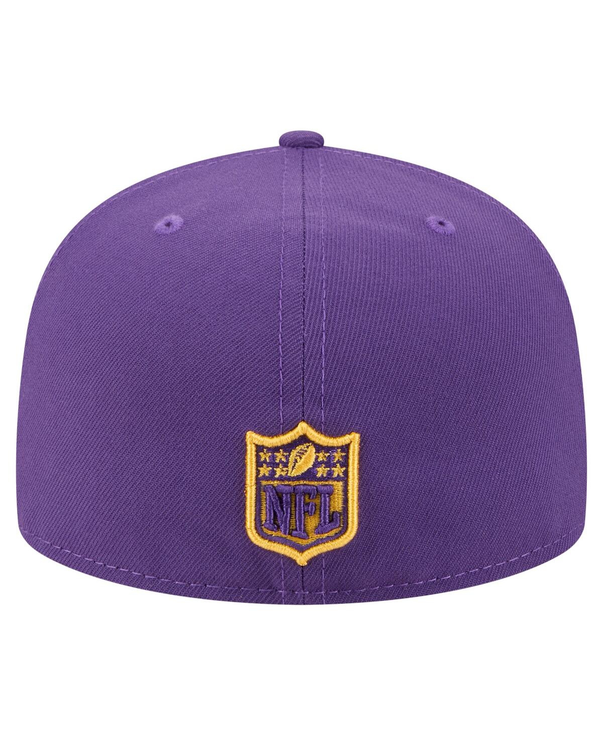 New Era Men's Purple Minnesota Vikings Oversized 59FIFTY Fitted Hat