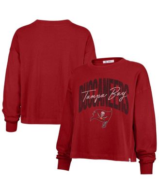 '47 Brand - Women's Red Tampa Bay Buccaneers Muse Sydney Long Sleeve T-Shirt