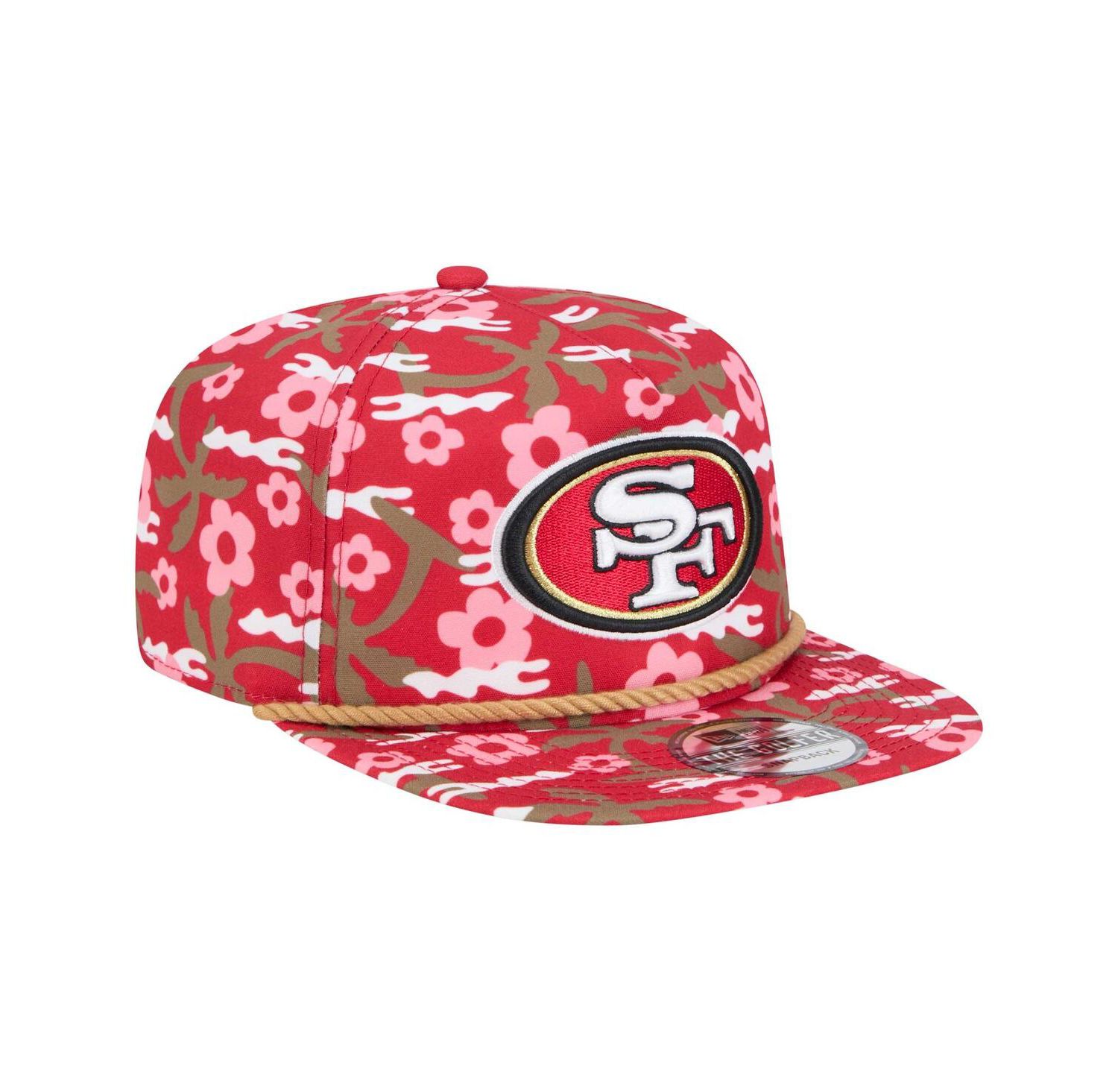 Men's Scarlet San Francisco 49ers Wakey Golfer Snapback Hat