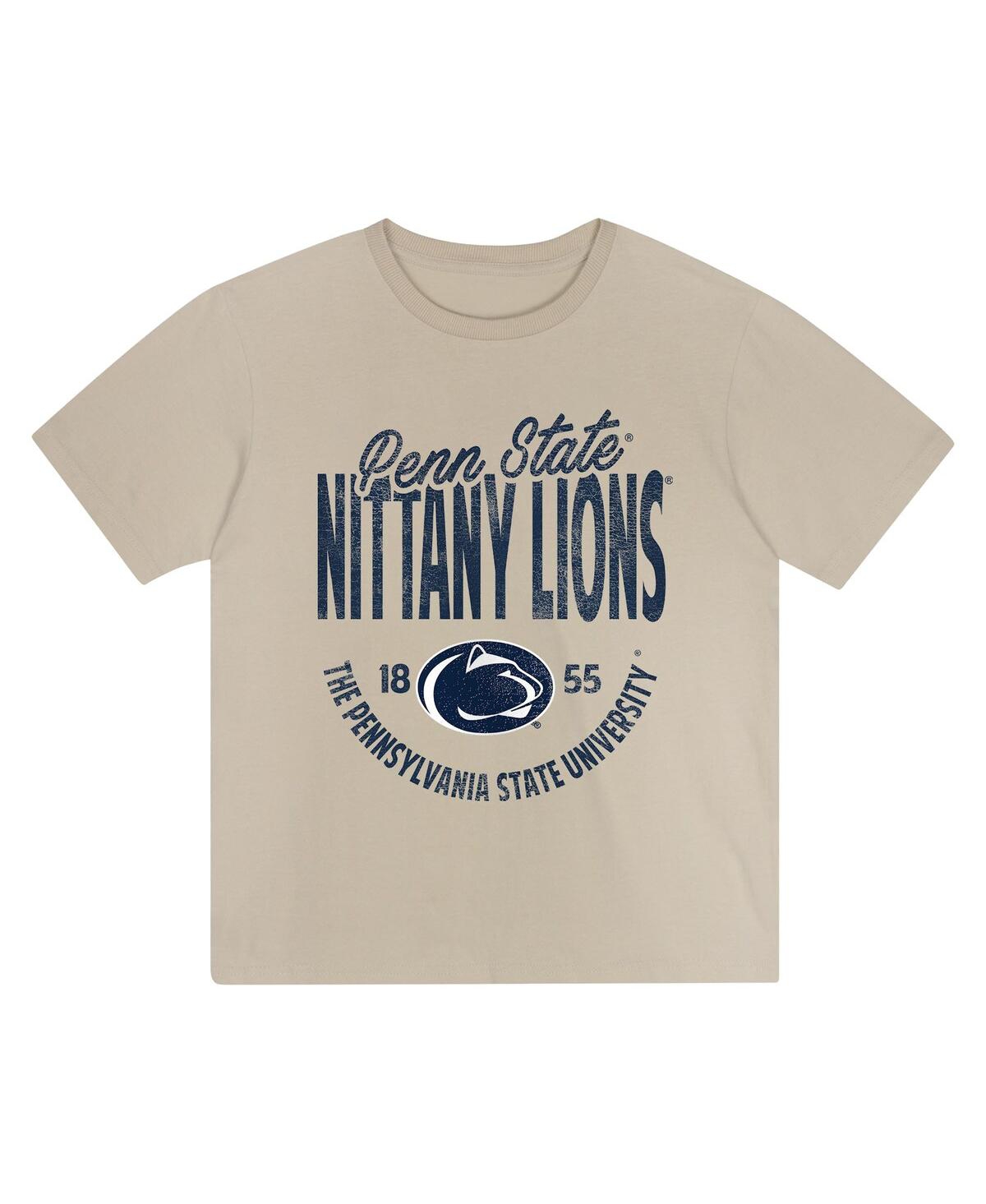 Outerstuff Toddler Tan Penn State Nittany Lions News Flash T-shirt In Neutral