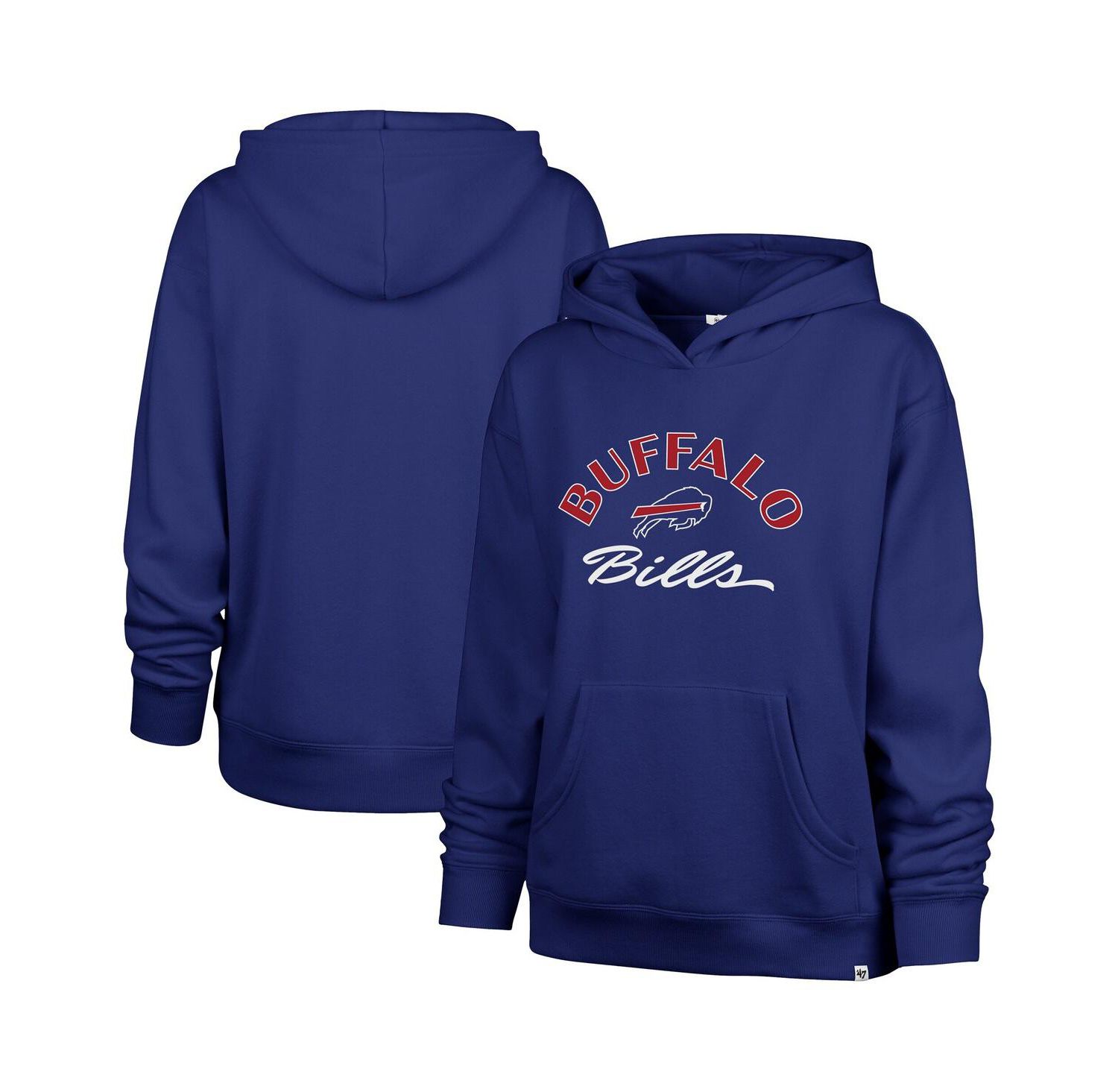 Women's Royal Buffalo Bills Plus Size Whirlwind Naomi Hoodie