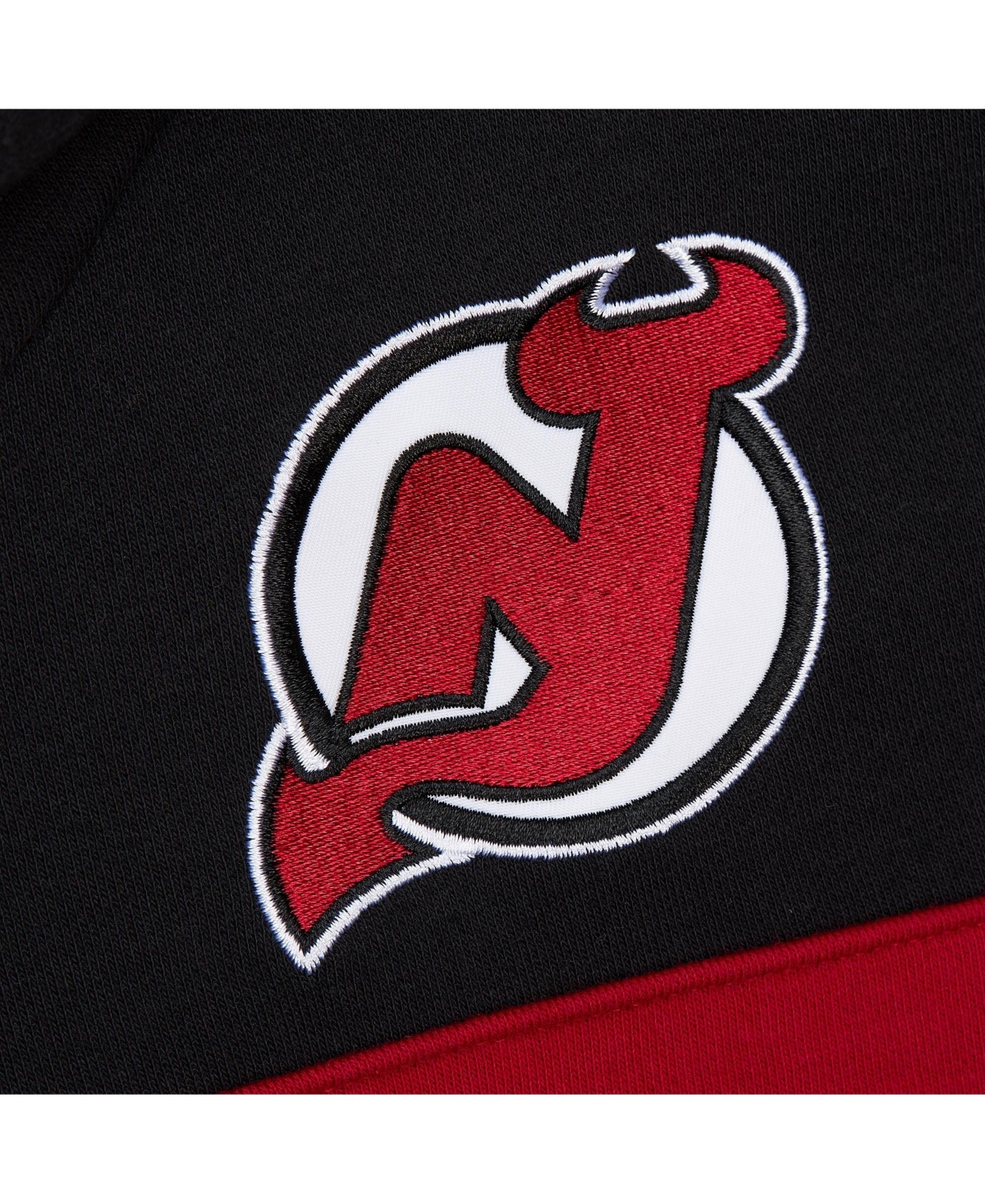 Mitchell Ness Men's Black New Jersey Devils Head Coach Slogan Pullover Hoodie