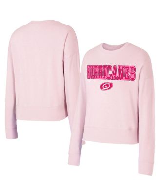 Concepts Sport - Women's Pink Carolina Hurricanes Tonal Pullover Sweatshirt
