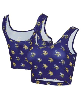 Concepts Sport - Women's Purple Minnesota Vikings Record Allover Print Bralette