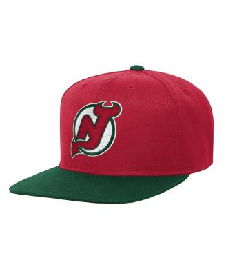 Mitchell & Ness - Big Boys and Girls Red/Green New Jersey Devils Core Team Two-Tone Snapback Hat