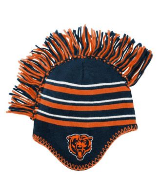 Outerstuff - Navy Chicago Bears Mohawk Stripe Knit Hat