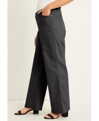 Women's June + Vie June Fit Wide-Leg Jeans