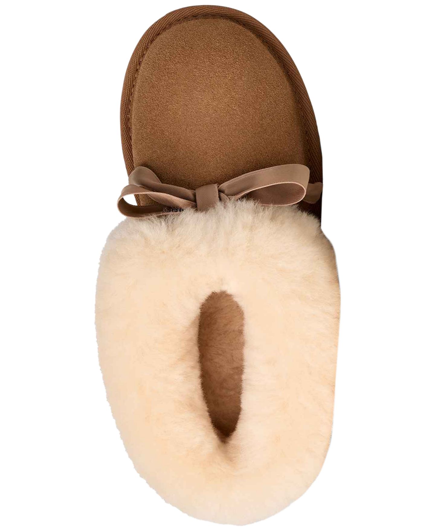 Тапочки UGG® Bailey Bow Round Toe Slippers для девочек, цвет: Каштановый — фото 4