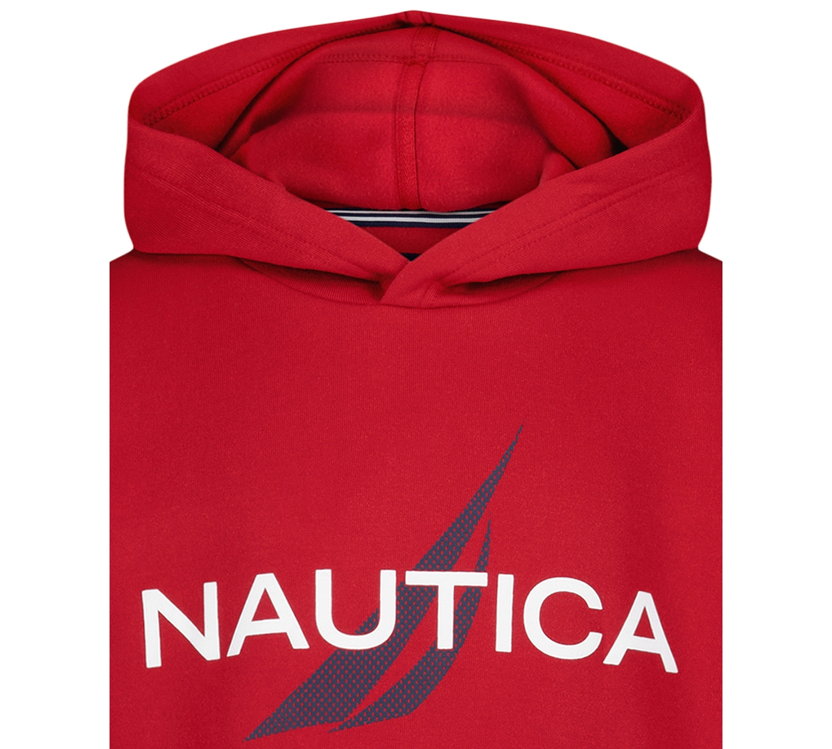 Nautica Boys 8-20 J-class Mesh Pullover Hoodie In Red