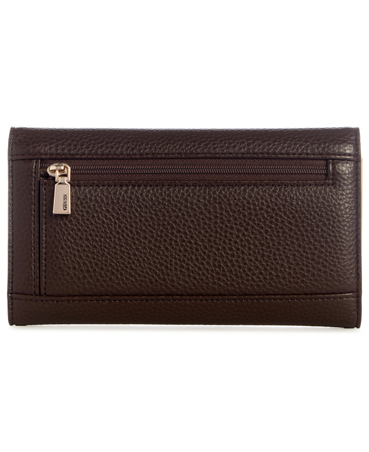 Guess Lyndi Slim Clutch In Brown