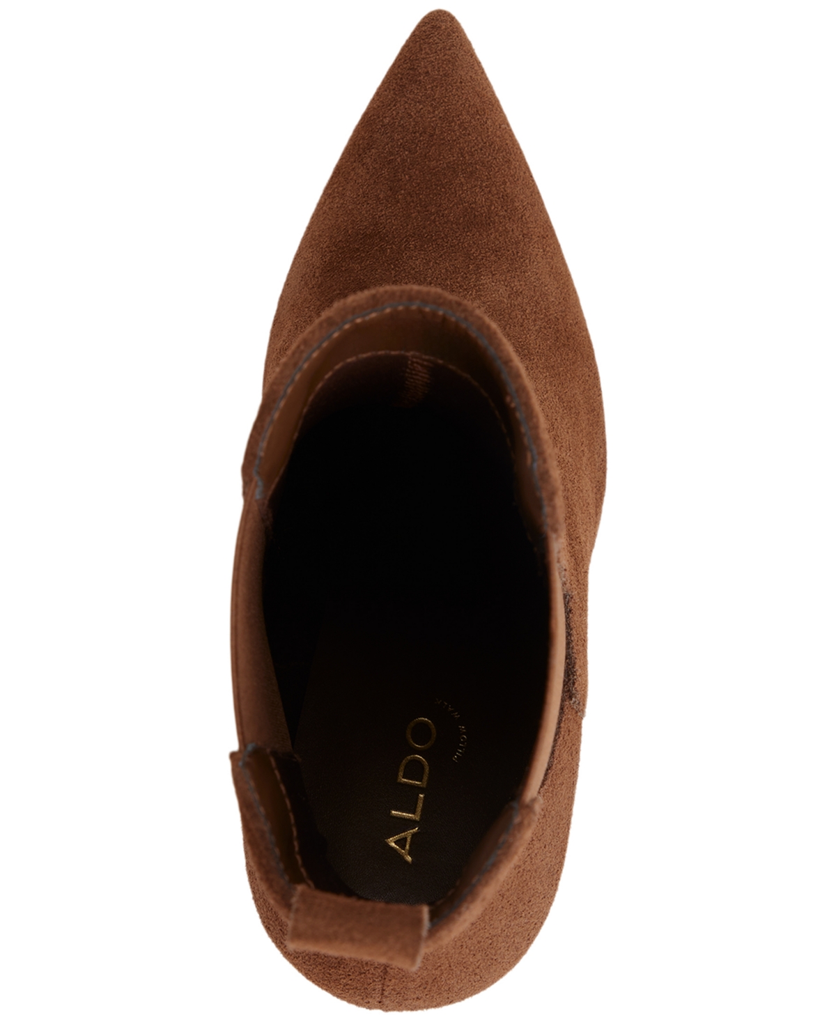 Aldo Liora Pointed Toe Dress Booties In Brown