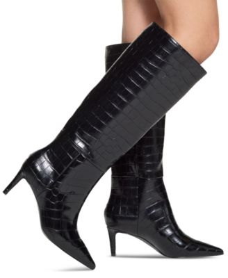 Women's Heather Knee High Pointy Toe Boots
