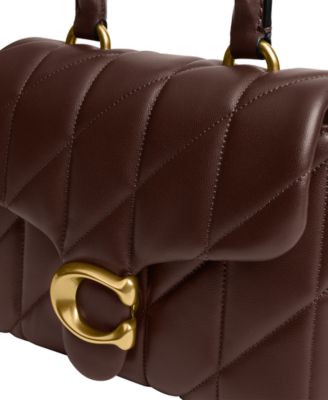 Quilted Tabby Mini Leather Top Handle Bag