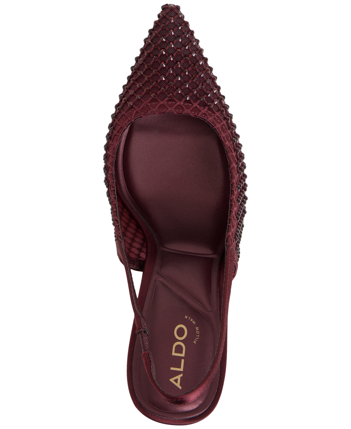 Aldo Marciana Slingback Pointed Toe Pump In Burgundy