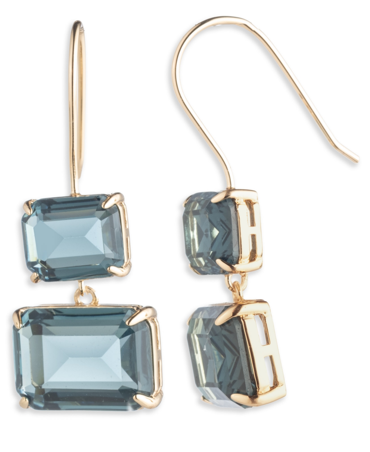 Ralph Lauren Gold-tone Double Drop Earrings In Gold
