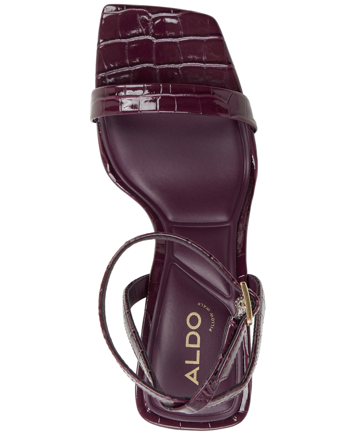 Aldo Women's Azzira 2-piece Square Toe Dress Sandals In Burgundy
