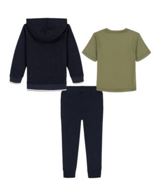 2T-7 T-Shirt, Hoodie, and Joggers, 3-Piece Set