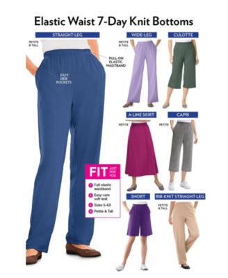 Women's Plus Size 7-Day Knit A-Line Skirt