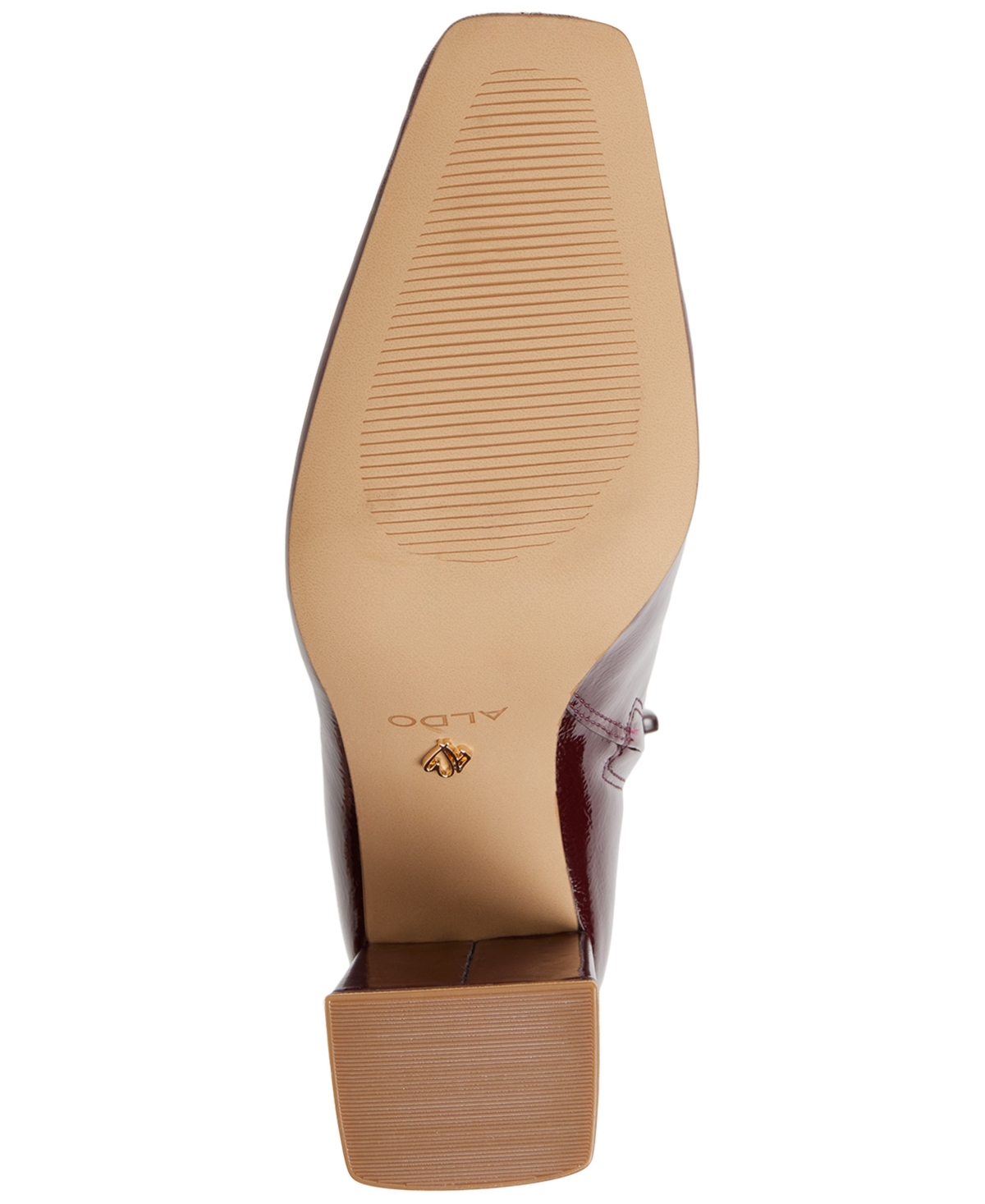 Aldo Vellamo Block Heel Bootie In Burgundy