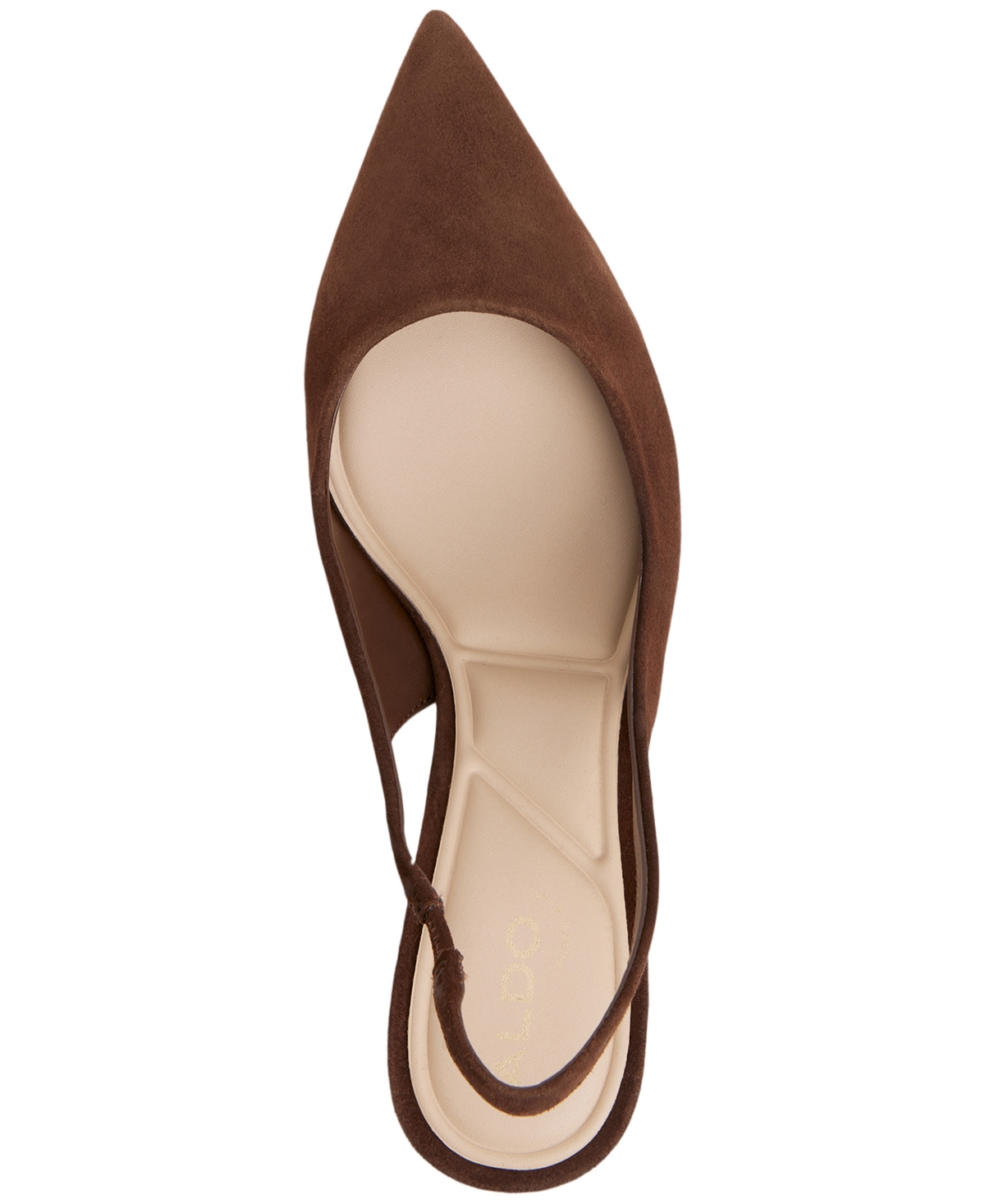 Aldo Uliana Slingback Pointed Toe Pump In Brown