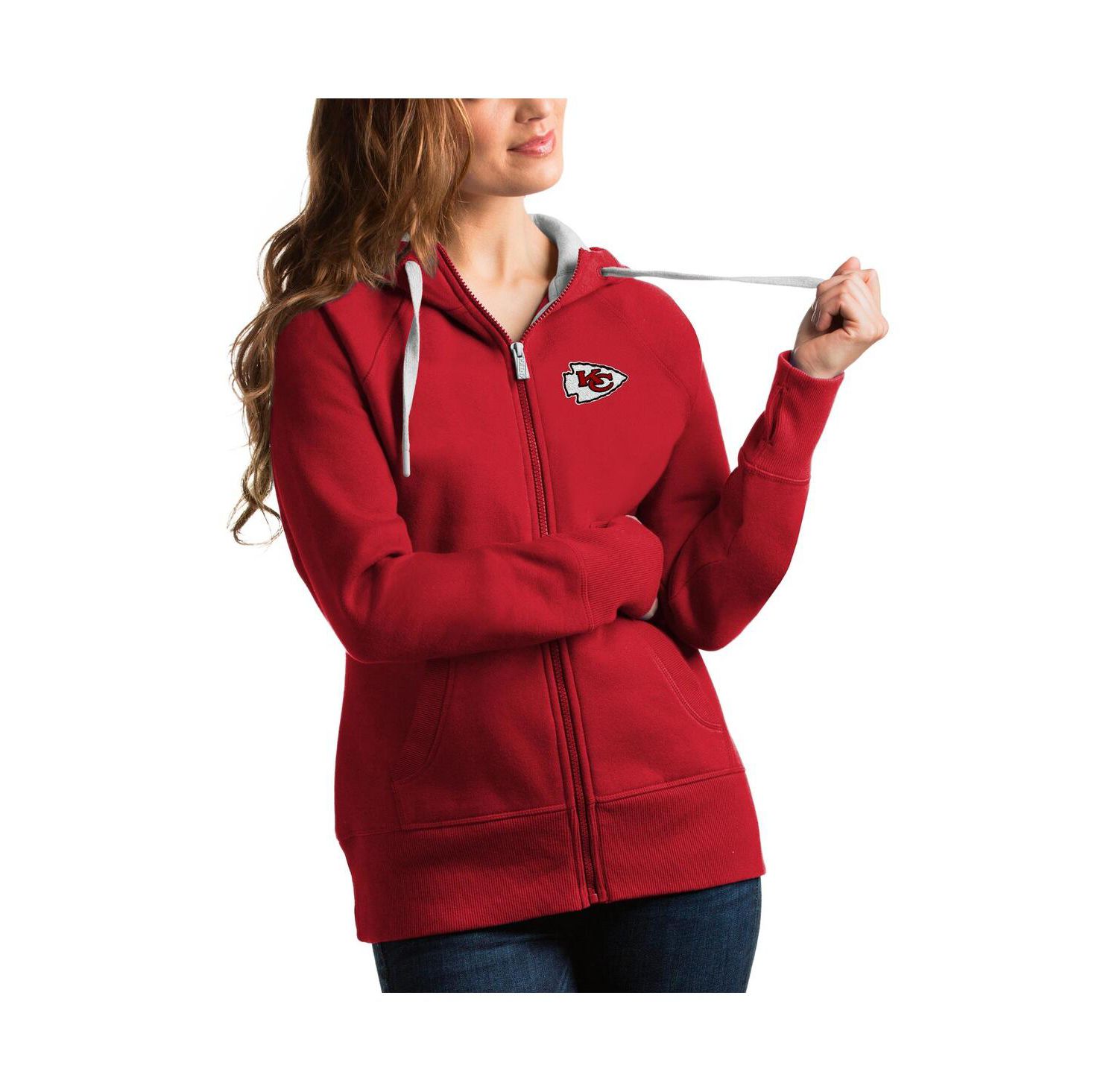 Women's Red Kansas City Chiefs Victory Full-Zip Hoodie