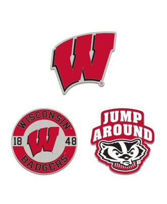 Wincraft - Wisconsin Badgers Three-Piece Collector Pin Set