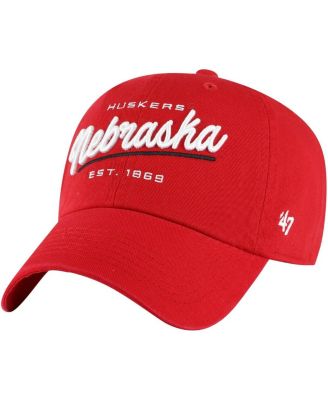 '47 Brand - Women's Scarlet Nebraska Huskers Sidney Clean Up Adjustable Hat