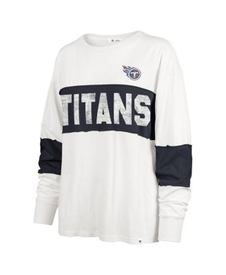 Women's Cream Tennessee Titans Clubhouse Pride Taylor Long Sleeve T-Shirt