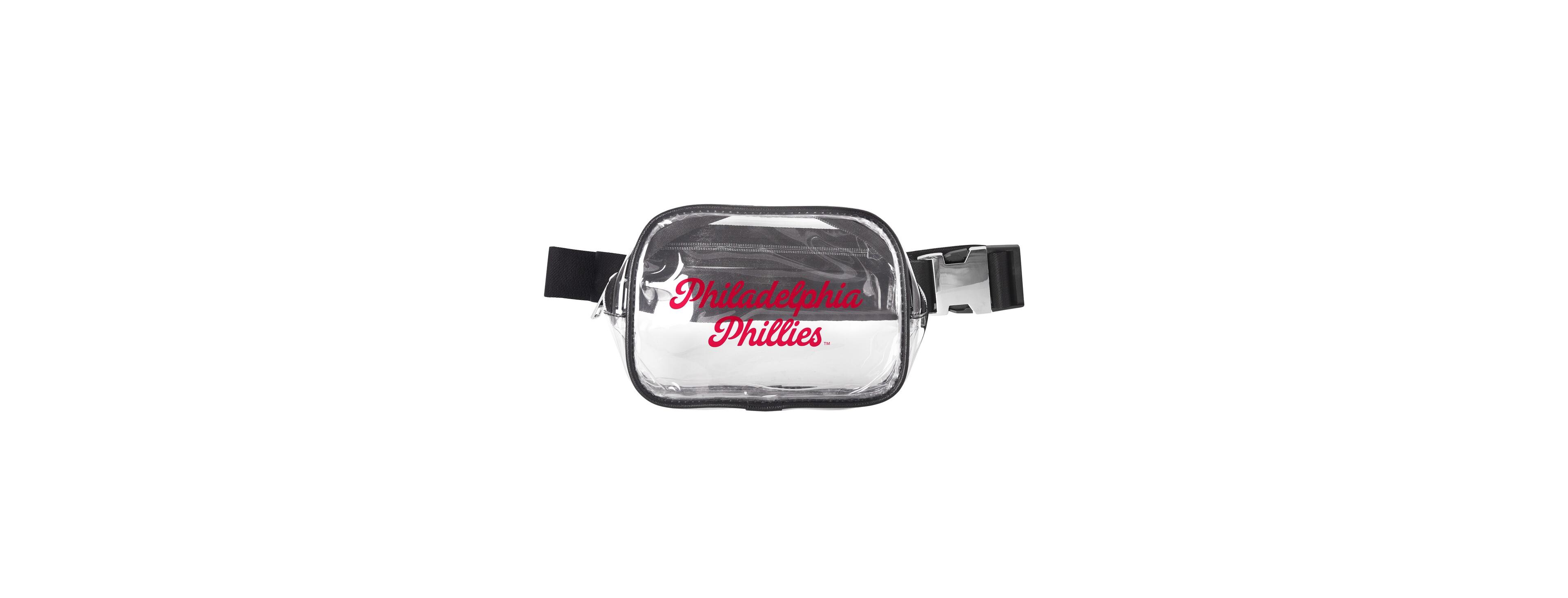 Logo Brands Philadelphia Phillies Clear Belt Bag