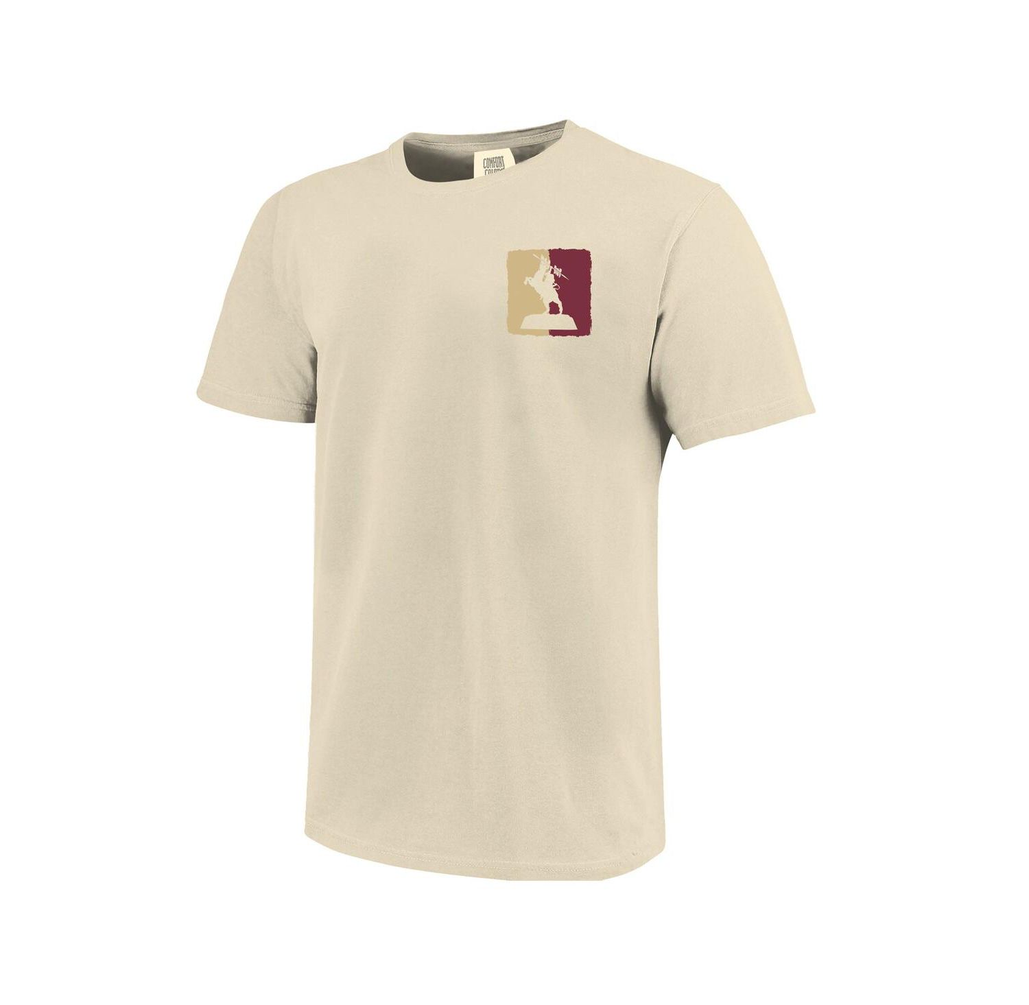 Men's and Women's Natural Florida State Seminoles Hyper Local Statue T-Shirt