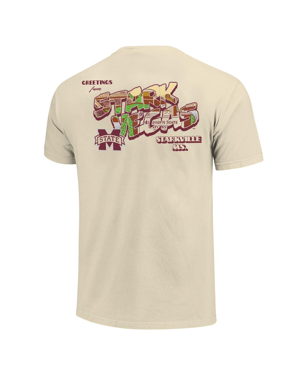 Image One Men's And Women's Natural Mississippi State Bulldogs Hyper Local Postcard T-shirt In Neutral