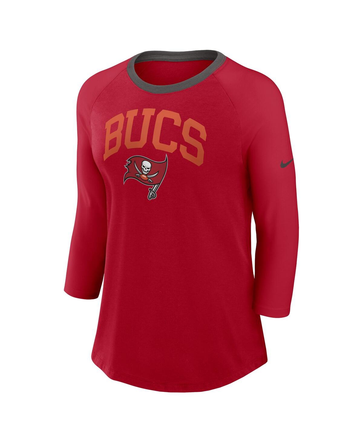 Nike Tampa Bay Buccaneers  Women's Nfl 3/4-sleeve T-shirt In Red
