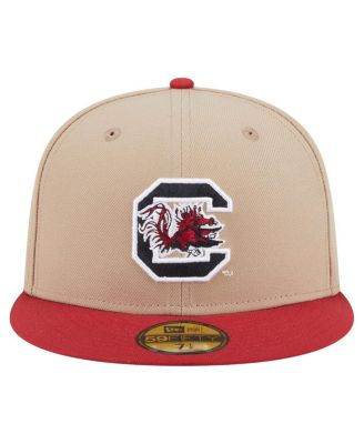 Men's Khaki South Carolina Gamecocks Two-Tone 59FIFTY Fitted Hat