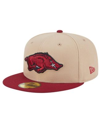 New Era - Men's Khaki Arkansas Razorbacks Two-Tone 59FIFTY Fitted Hat