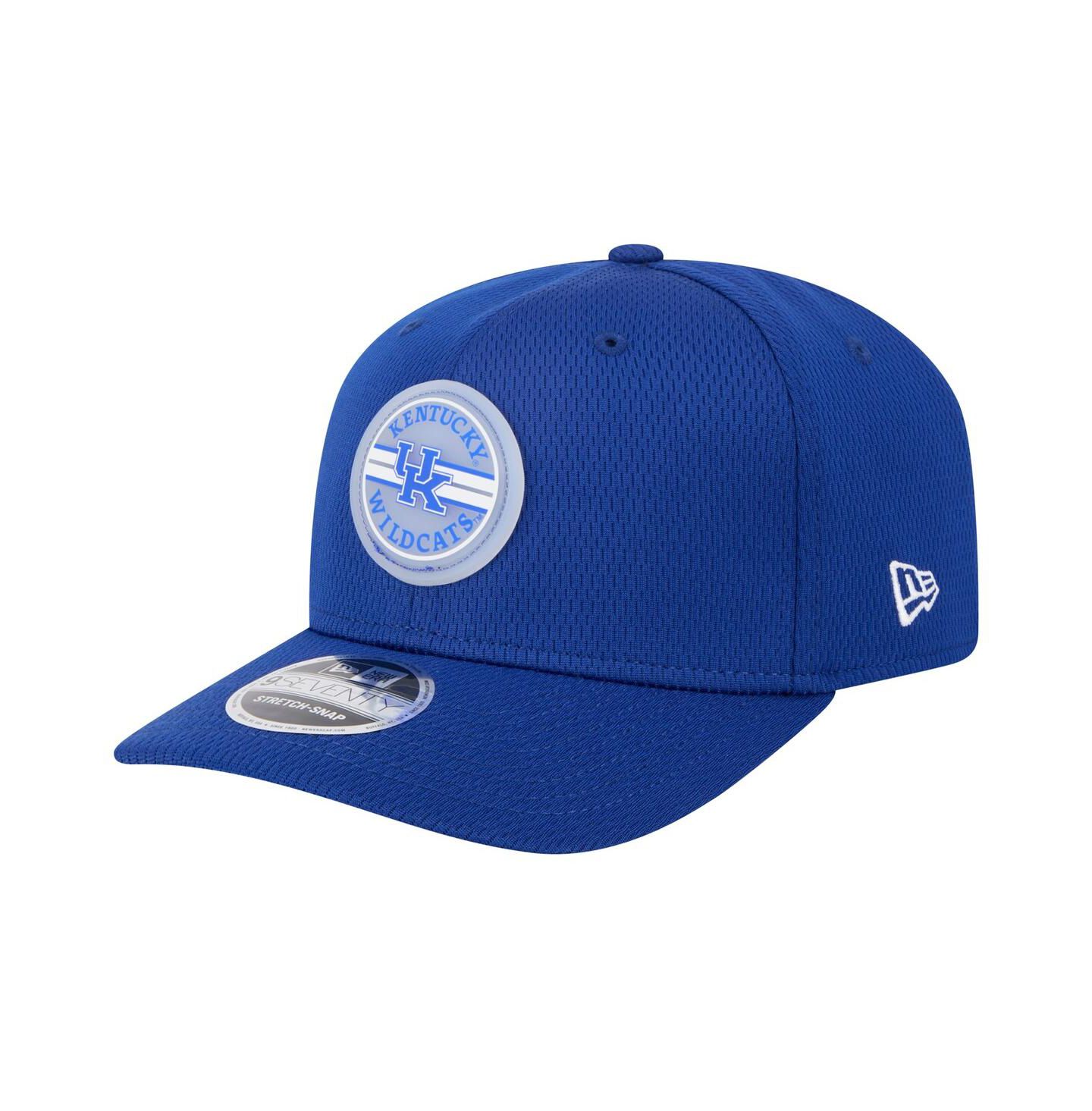 Мужская кепка New Era Royal Kentucky Wildcats Patched 9SEVENTY Stretch-Snap Adjustable Hat — фото 1