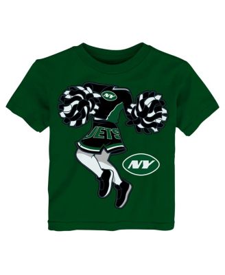 Outerstuff - Girls Toddler Green New York Jets Cheerleader T-shirt