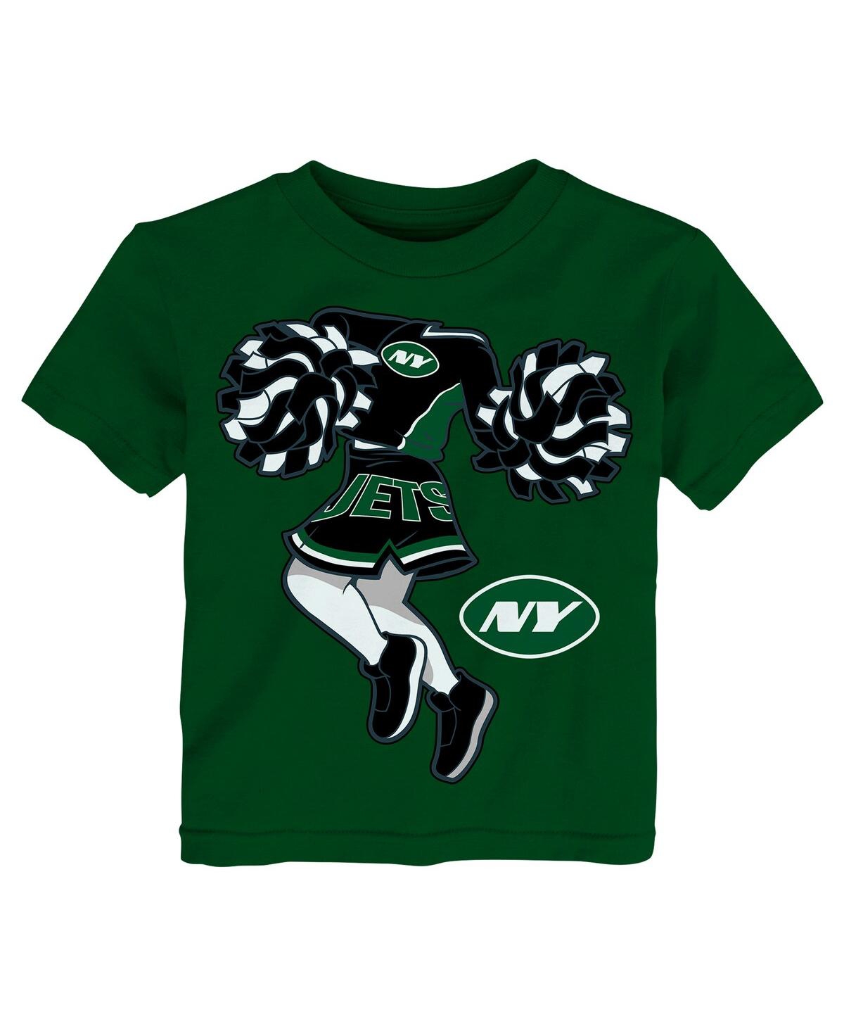 Outerstuff Girls Toddler Green New York Jets Cheerleader T-Shirt