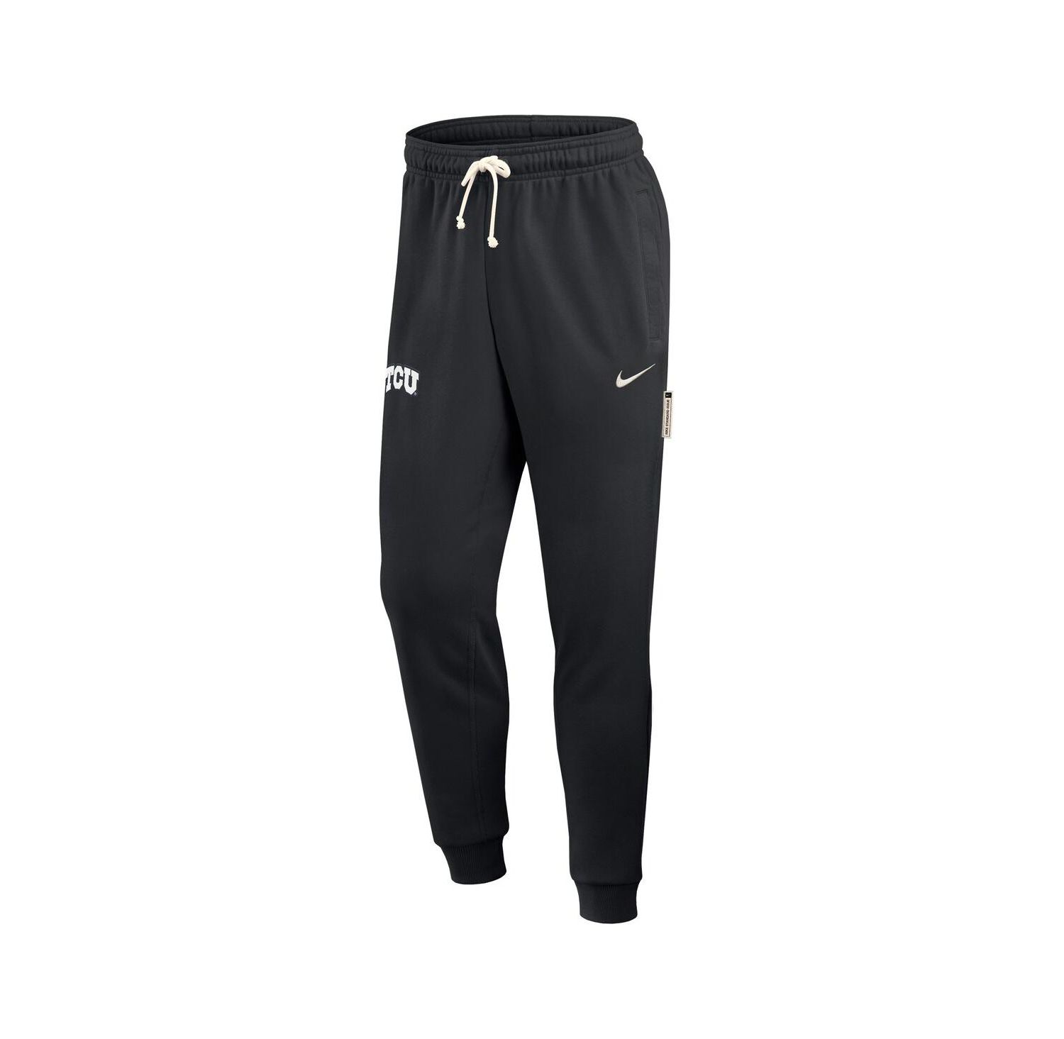 Men's Black TCU Horned Frogs 2025 Sideline Standard Issue Dri-FIT Taper Sweatpants