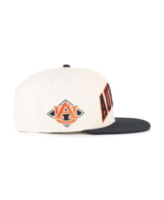 Men's and Women's Natural Auburn Tigers Crossover Off Hand Captain Adjustable Hat