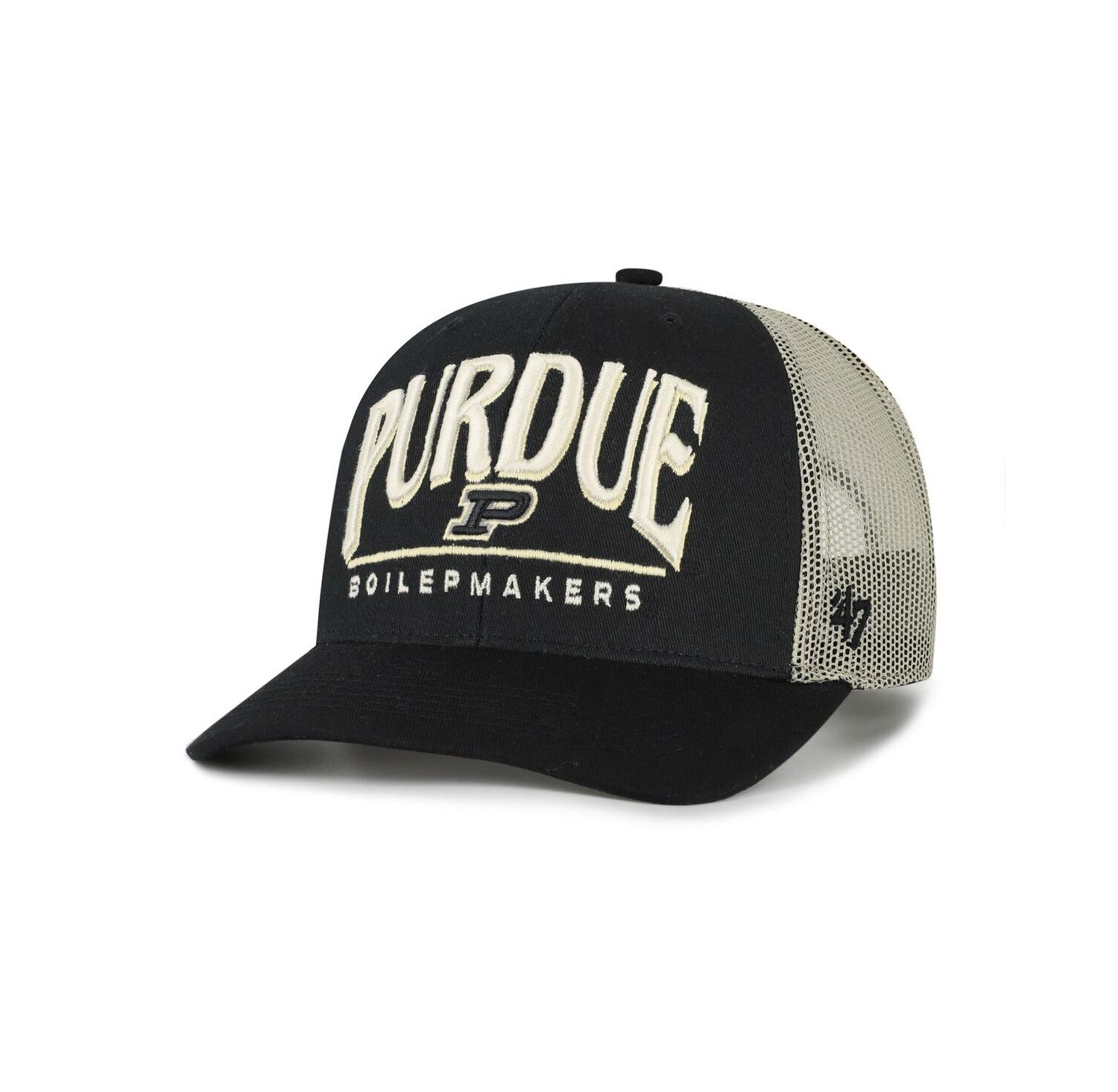 Men's Black Purdue Boilermakers Arid Adjustable Trucker Hat
