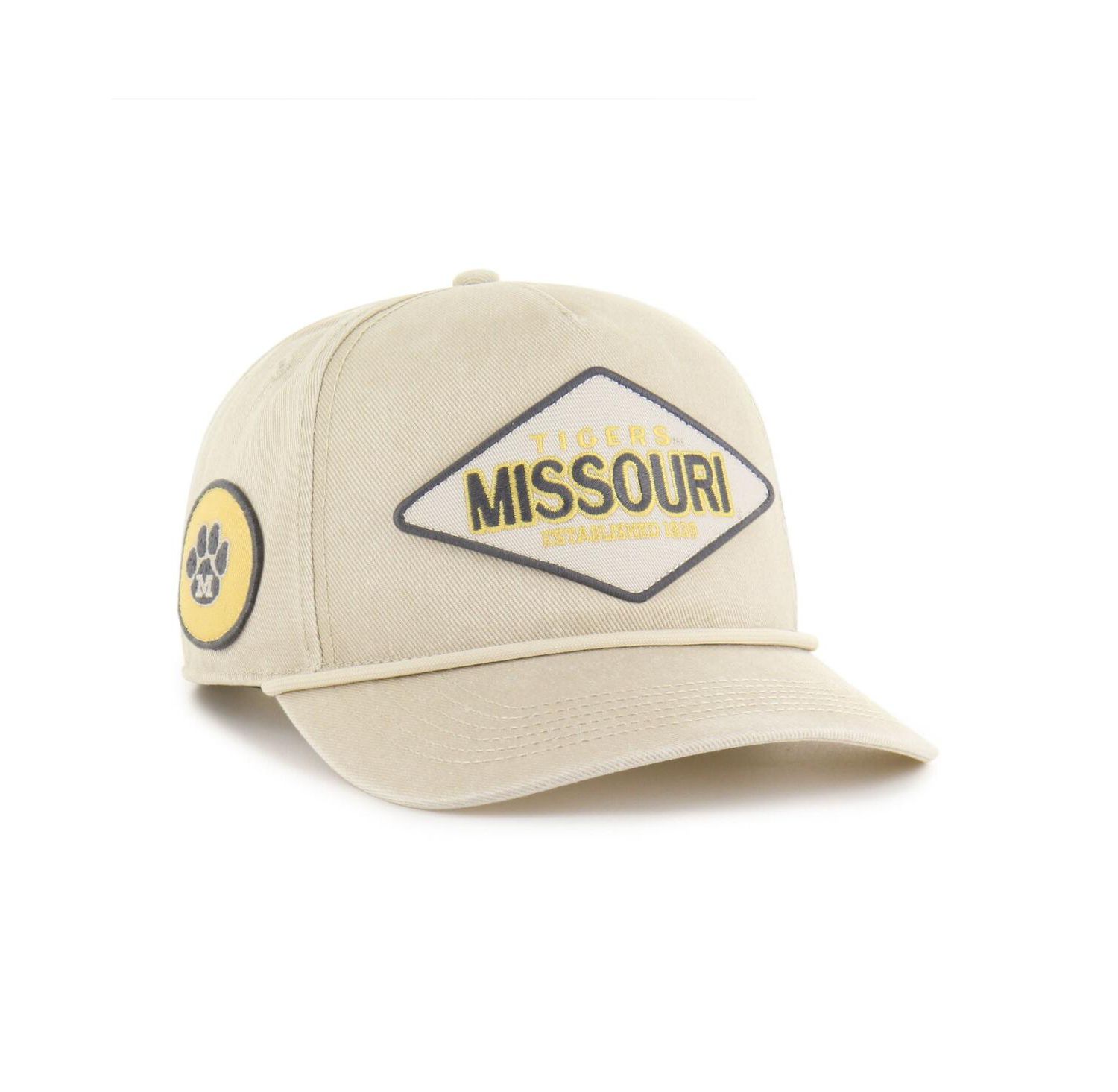 Men's and Women's Cream Missouri Tigers Outdoorsmen Cairn Hitch Adjustable Hat